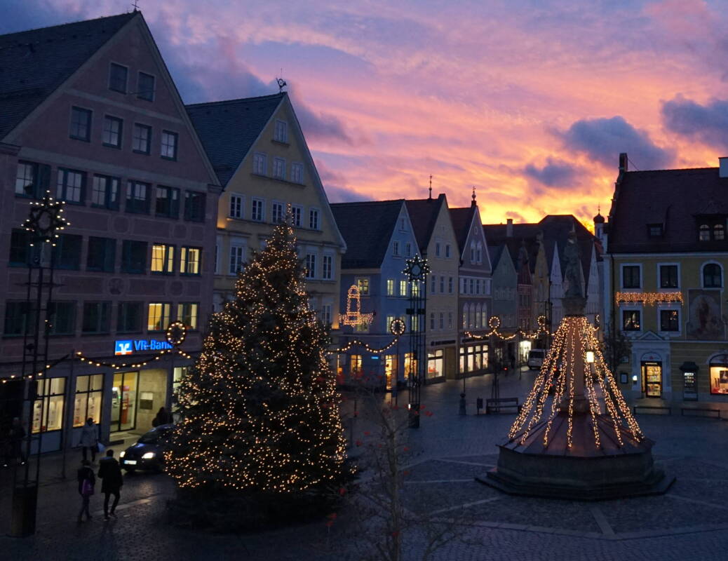 Marienplatz Advent Abendstimmung